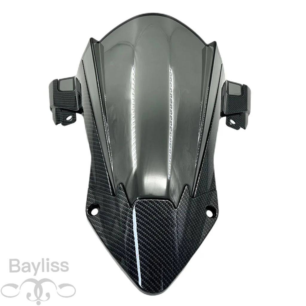 並行輸入品】バイク強化フロントガラスカーボンスプライシングウインド