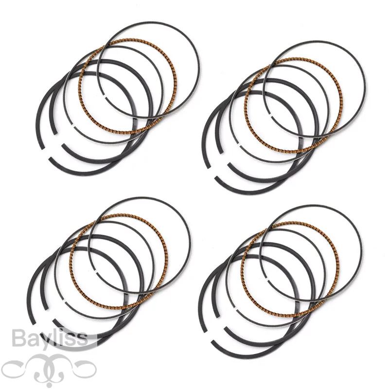 並行輸入品】4セット バイク エンジン ピストンリングキット ボア STD
