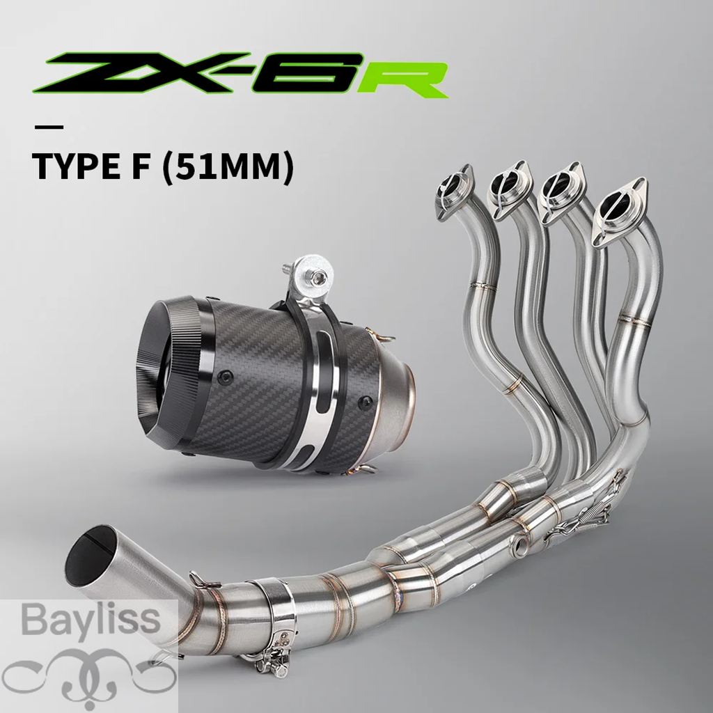 アクセサリーパーツ 並行輸入品】ZX-6R ZX6R エスケープシステムスリップオンバイク排気