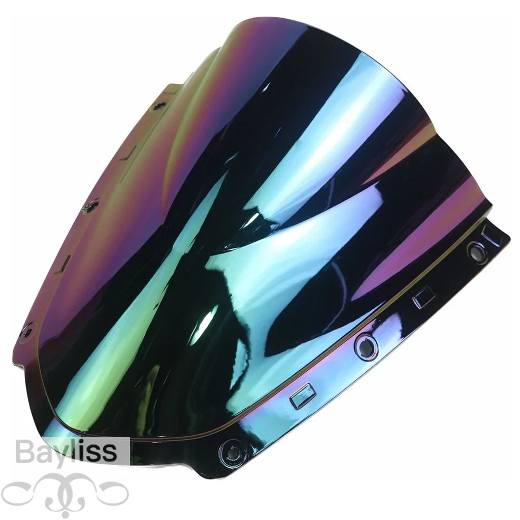 ブルー 並行輸入品】バイクフロントガラス フロントガラス ダブルバブルフェア