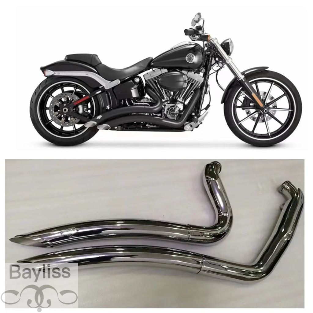 あかね 並行輸入品】バイク排気システムマフラーマフラーハーレーソフテイル