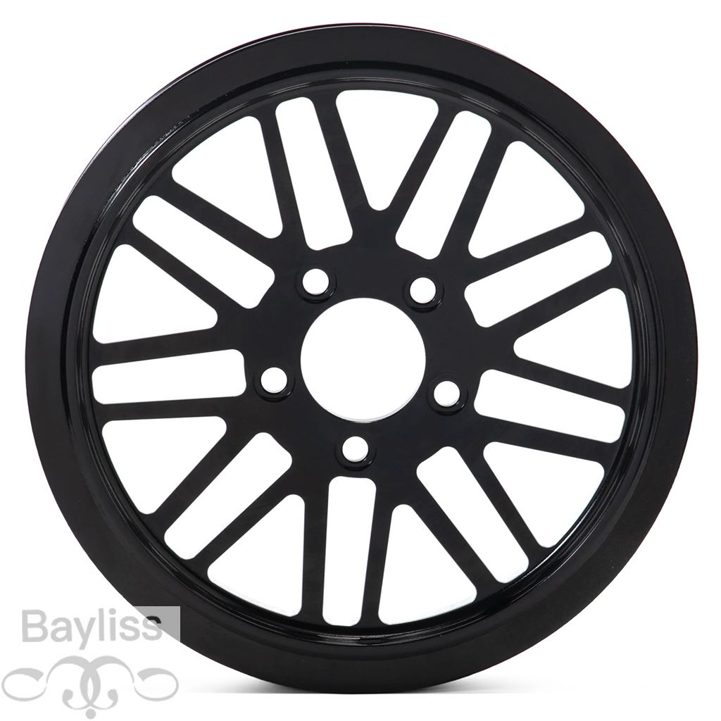 【並行輸入品】66T 1 インチスポークリアプーリーファットボブ FXDF ローライダー FXDL ストリートボブ FXDB ワイドグライド FXDWG 07-17 FLST FLS FXSTD 07の画像