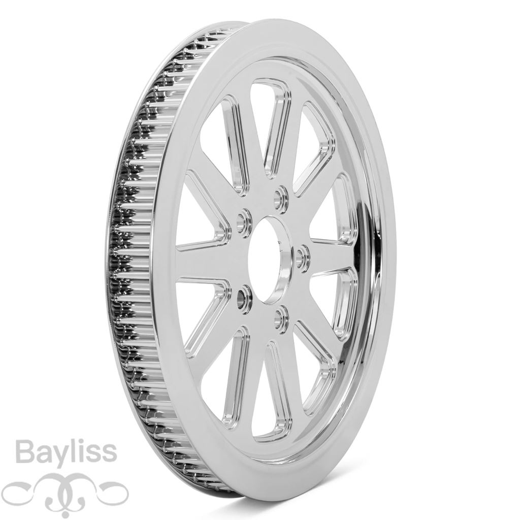 【並行輸入品】66T 1 インチスポークリアプーリーファットボブ FXDF ローライダー FXDL ストリートボブ FXDB ワイドグライド FXDWG 07-17 FLST FLS FXSTD 07の画像