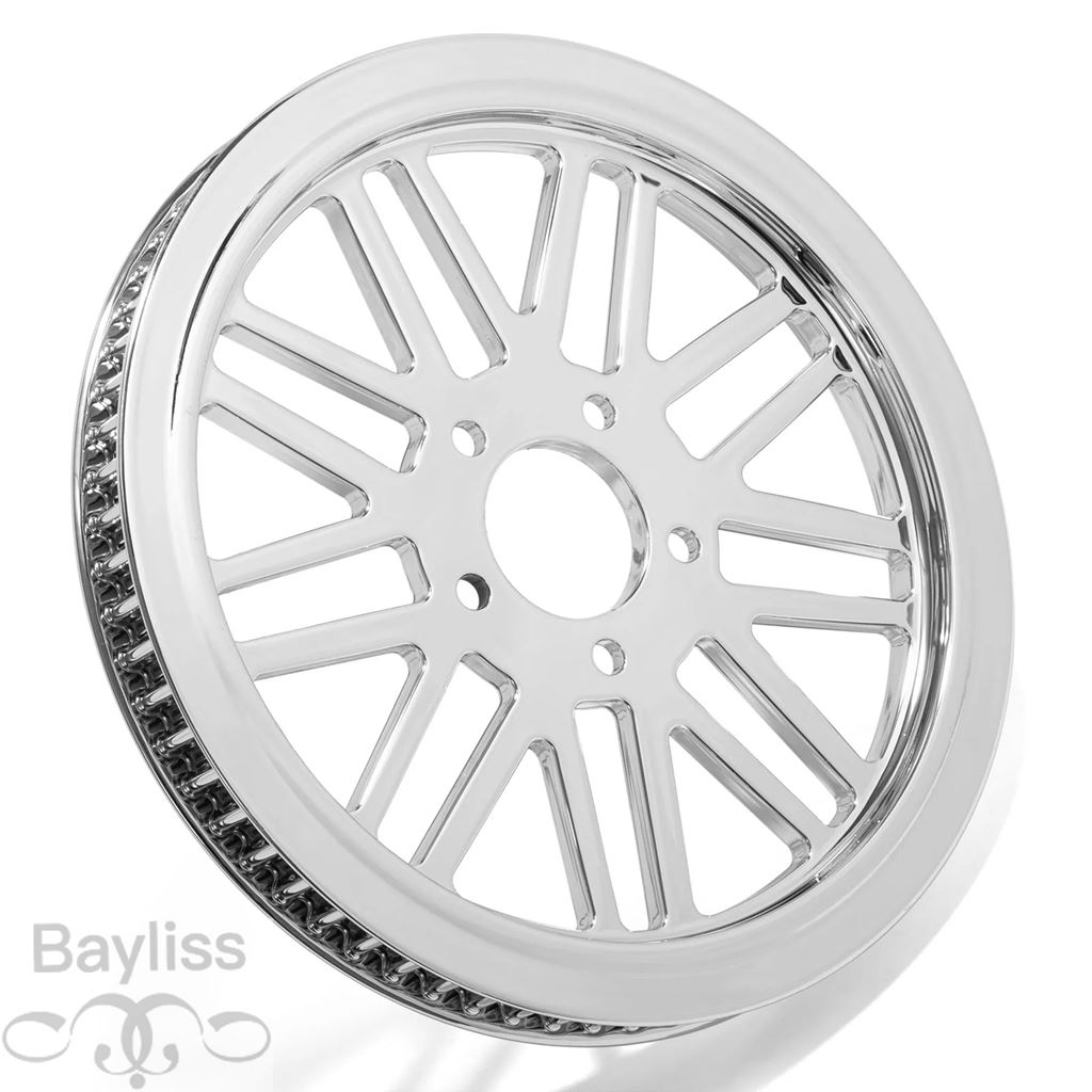 【並行輸入品】66T 1 インチスポークリアプーリーファットボブ FXDF ローライダー FXDL ストリートボブ FXDB ワイドグライド FXDWG 07-17 FLST FLS FXSTD 07の画像