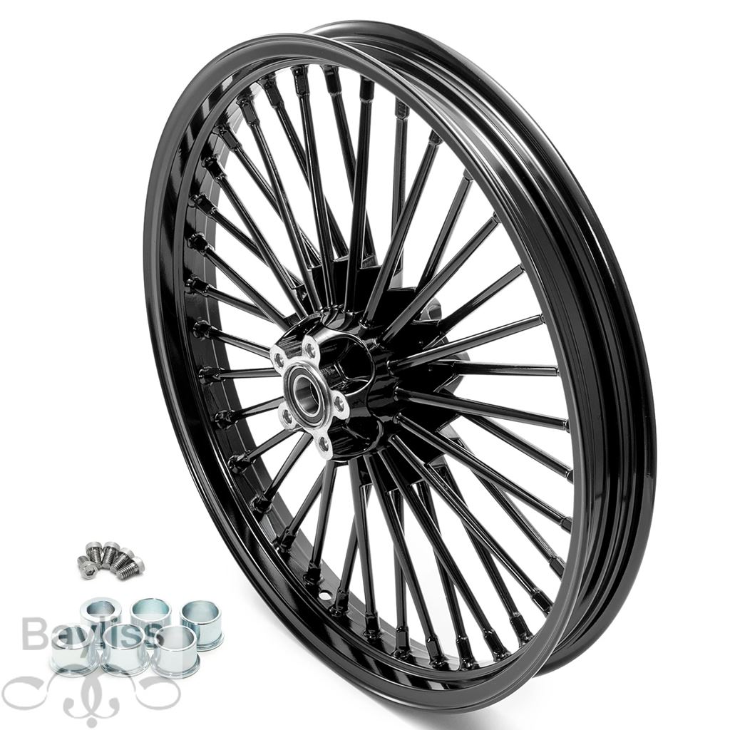 【並行輸入品】スポーツスターXL883NアイアンナイトスターXL1200N 09-23 10 11 12 13 14 15 16 17 18 19 20 21用フロント19インチ2.5インチホイール ファッの画像