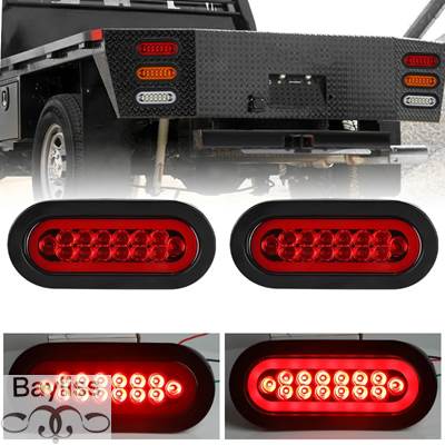 並行輸入品】 楕円形ウィンカーランプ 6インチLEDテールライト 12V 24V
