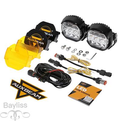 並行輸入品】 ドライビングポッドライトキット AUXBEAM-LED個 白