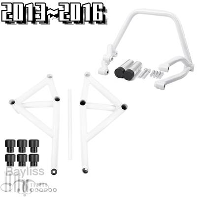 【並行輸入品】 Subcageスタントケージリアラックペグクラッシュバーエンジンガードヤマハmt fz 09 MT-09トレーサーFJ-09 FZ-09 2013 2014 2016 2020の画像