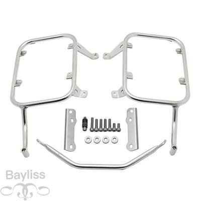 【並行輸入品】 ステンレスパニアーラックシステム ホンダ バイクサドルバッグ サイドサポートラック xl750 xl 750 transalp 750 2023 2024の画像