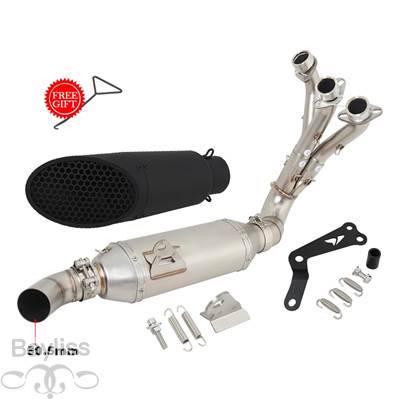 【並行輸入品】 ヤマハmt09 fz09 xsr900 xsr 900 トレーサー9 gt 2022 2023用フロントリンクエキゾーストサイレンサー_7