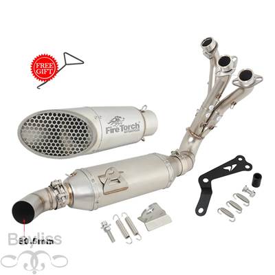 【並行輸入品】 ヤマハmt09 fz09 xsr900 xsr 900 トレーサー9 gt 2022 2023用フロントリンクエキゾーストサイレンサー_3
