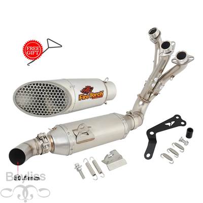 【並行輸入品】 ヤマハmt09 fz09 xsr900 xsr 900 トレーサー9 gt 2022 2023用フロントリンクエキゾーストサイレンサー_4