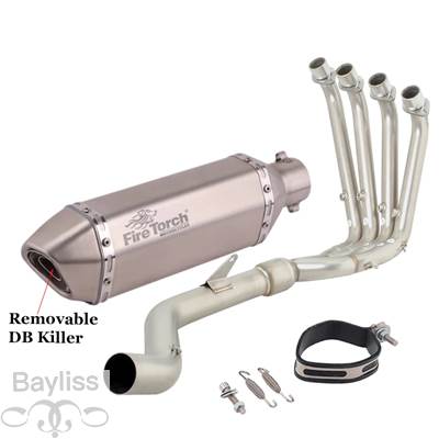 【並行輸入品】 排気システム バイク 二輪エキゾーストサイレンサー付きフル排気システム srk800rr QJ800GS-G qj 800 GS-G 2023 2024 51mmの画像
