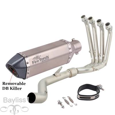 【並行輸入品】 排気システム バイク 二輪エキゾーストサイレンサー付きフル排気システム srk800rr QJ800GS-G qj 800 GS-G 2023 2024 51mmの画像