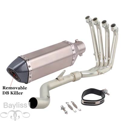 【並行輸入品】 排気システム バイク 二輪エキゾーストサイレンサー付きフル排気システム srk800rr QJ800GS-G qj 800 GS-G 2023 2024 51mmの画像