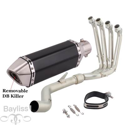 【並行輸入品】 排気システム バイク 二輪エキゾーストサイレンサー付きフル排気システム srk800rr QJ800GS-G qj 800 GS-G 2023 2024 51mmの画像