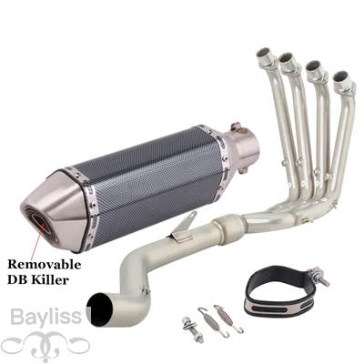 【並行輸入品】 排気システム バイク 二輪エキゾーストサイレンサー付きフル排気システム srk800rr QJ800GS-G qj 800 GS-G 2023 2024 51mmの画像