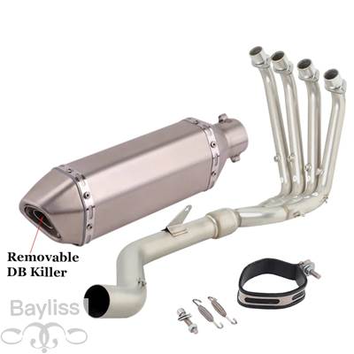 【並行輸入品】 排気システム バイク 二輪エキゾーストサイレンサー付きフル排気システム srk800rr QJ800GS-G qj 800 GS-G 2023 2024 51mmの画像