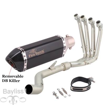【並行輸入品】 排気システム バイク 二輪エキゾーストサイレンサー付きフル排気システム srk800rr QJ800GS-G qj 800 GS-G 2023 2024 51mmの画像