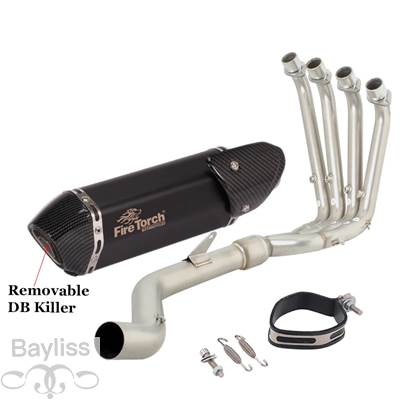【並行輸入品】 排気システム バイク 二輪エキゾーストサイレンサー付きフル排気システム srk800rr QJ800GS-G qj 800 GS-G 2023 2024 51mmの画像