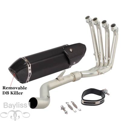 【並行輸入品】 排気システム バイク 二輪エキゾーストサイレンサー付きフル排気システム srk800rr QJ800GS-G qj 800 GS-G 2023 2024 51mmの画像