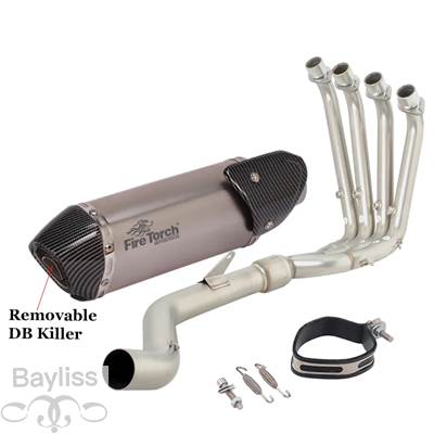 【並行輸入品】 排気システム バイク 二輪エキゾーストサイレンサー付きフル排気システム srk800rr QJ800GS-G qj 800 GS-G 2023 2024 51mmの画像