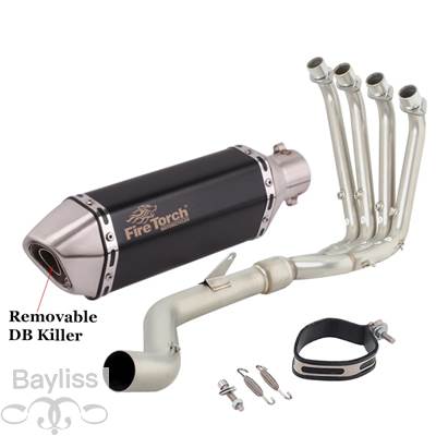 【並行輸入品】 排気システム バイク 二輪エキゾーストサイレンサー付きフル排気システム srk800rr QJ800GS-G qj 800 GS-G 2023 2024 51mmの画像