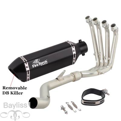 【並行輸入品】 排気システム バイク 二輪エキゾーストサイレンサー付きフル排気システム srk800rr QJ800GS-G qj 800 GS-G 2023 2024 51mmの画像