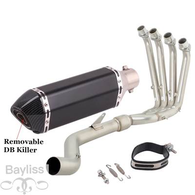 【並行輸入品】 排気システム バイク 二輪エキゾーストサイレンサー付きフル排気システム srk800rr QJ800GS-G qj 800 GS-G 2023 2024 51mmの画像