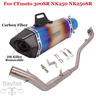 【並行輸入品】 バイク 二輪用フロントエキゾーストシステム ジョイント バイク 二輪用 cfnk250 nk250sr 300nk nk300 300ss nk300sr 250ccの画像