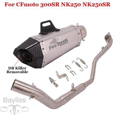 【並行輸入品】 バイク 二輪用フロントエキゾーストシステム ジョイント バイク 二輪用 cfnk250 nk250sr 300nk nk300 300ss nk300sr 250ccの画像