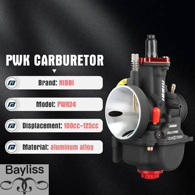 【並行輸入品】 NIBBI PWK レーシングキャブレター PWK24/26/28/30/32/34/36/38/40 mmキャブレターパワージェット付きヤマハ KawasakiSuzuki バイク部品の画像