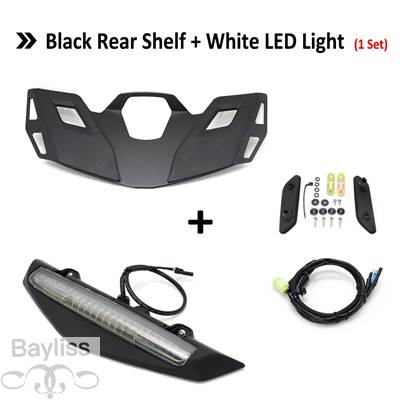 【並行輸入品】 ホンダゴールドウイングgl 1800 gl1800 b da tour 2021 2022用バイク 二輪リアトップボックス ledライト付きラゲッジラックの画像