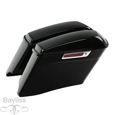 【並行輸入品】 バイク用拡張ストレッチサドルバッグ ハーリーツーリングロードキングロードグライドcvo 2014-2024 4 インチ 6x9インチ 用スピーカーリッド