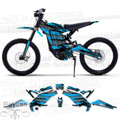 【並行輸入品】 Mchmfg-バイクチームグラフィックデカールステッカーキット サロンサーロンライトビーxs3c 2021- 2024 -004_3