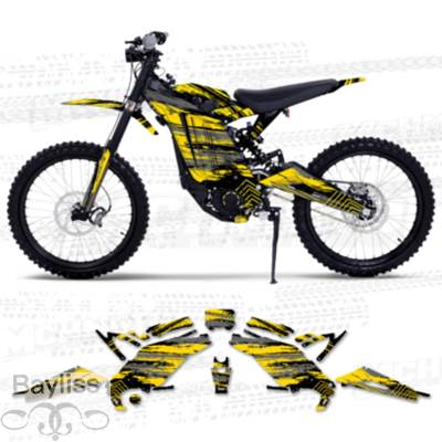 【並行輸入品】 Mchmfg-バイクチームグラフィックデカールステッカーキット サロンサーロンライトビーxs3c 2021- 2024 -004_4