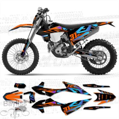 並行輸入品】 Mchmfg-フルグラフィックデカールステッカー ktm sx sxf