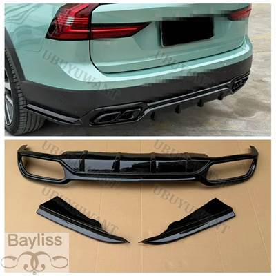 並行輸入品】 車用リアバンパースポイラー ラップアングル付き