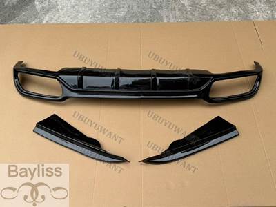 並行輸入品】 車用リアバンパースポイラー ラップアングル付き