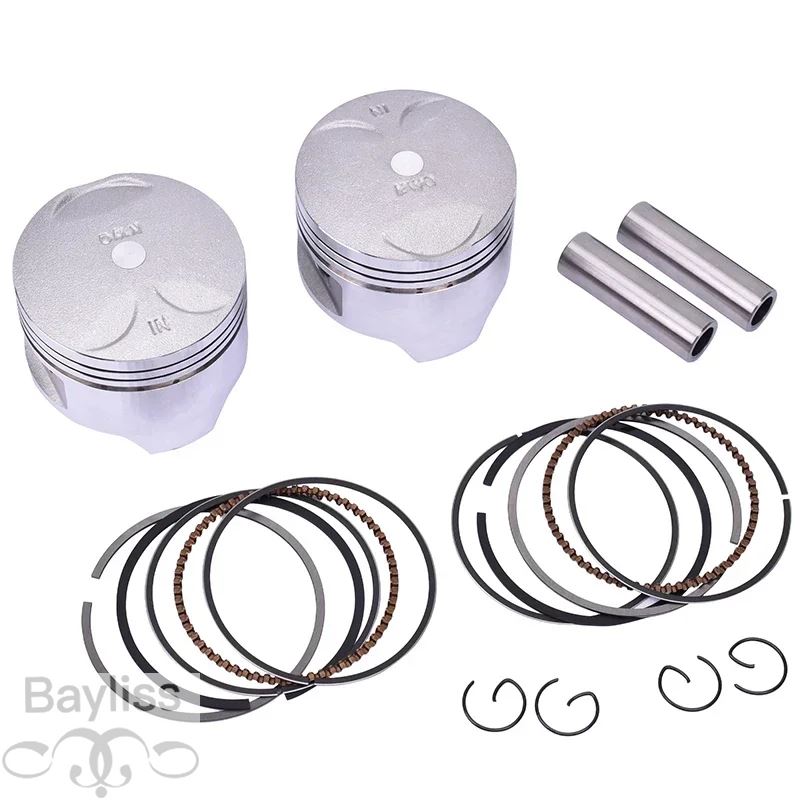 並行輸入品】バイクエンジン用ピストンリングキット 64mm 64.25mm 64.5