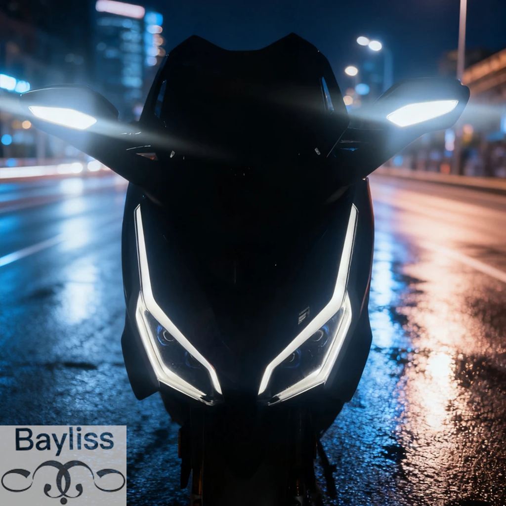 【並行輸入品】バイクアクセサリー LEDフロントウィンカーライトミラー ホンダ フォルツァ350 2021-2025用 LEDインジケーターキット付き
