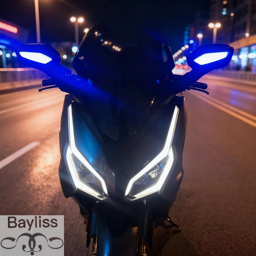 【並行輸入品】バイクアクセサリー LEDフロントウィンカーライトミラー ホンダ フォルツァ350 2021-2025用 LEDインジケーターキット付き