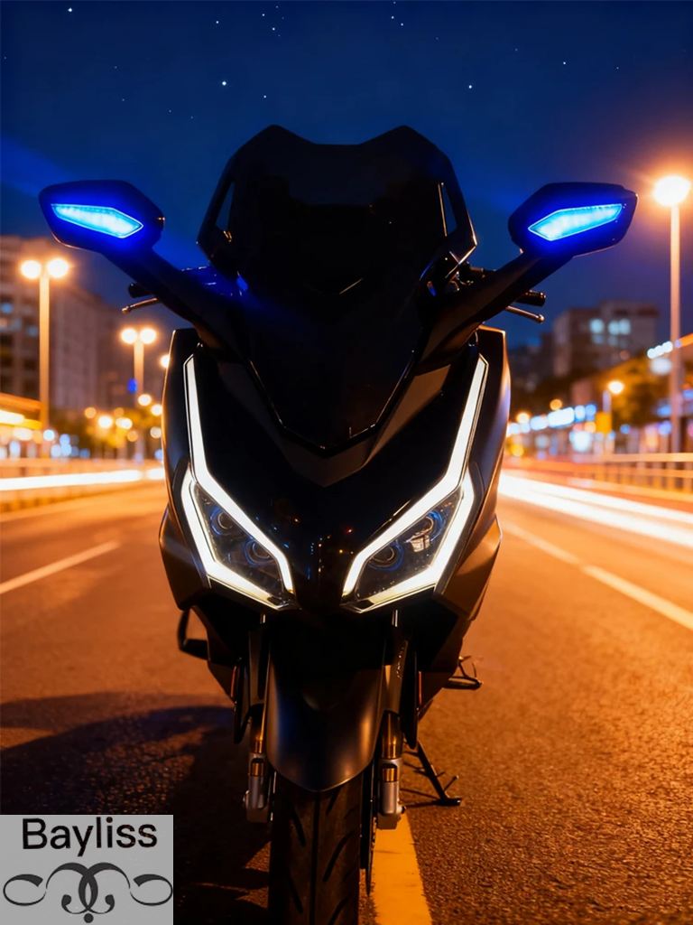 【並行輸入品】バイクアクセサリー LEDフロントウィンカーライトミラー ホンダ フォルツァ350 2021-2025用 LEDインジケーターキット付き