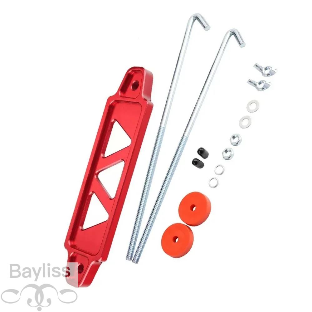 並行輸入品】JDM バッテリーホールドダウンセットビレットアルミ 