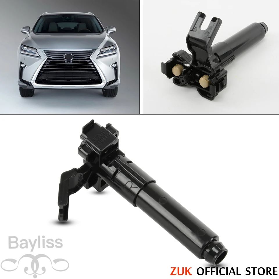 レクサス メッキ ガッシュ ヘッドライト ウォッシャーカバー LS460 LS460L LS600h LS600ｈL バージョン C L Fスポーツ  ガーニッシュ 車用ウォッシャー ジェット Compatible With For RX350 AL10 2007-2015 For LS460 X