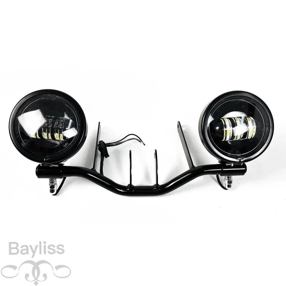 【並行輸入品】ハーレー FLSTS FXSTS 1340 クロスボーン 1992-2011 バイク LED 補助ランプキットフォグランプキット適合の画像