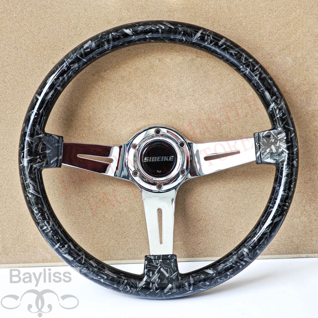 並行輸入品】JDM ABS 350mm 14インチ 大理石柄ステアリングホイール