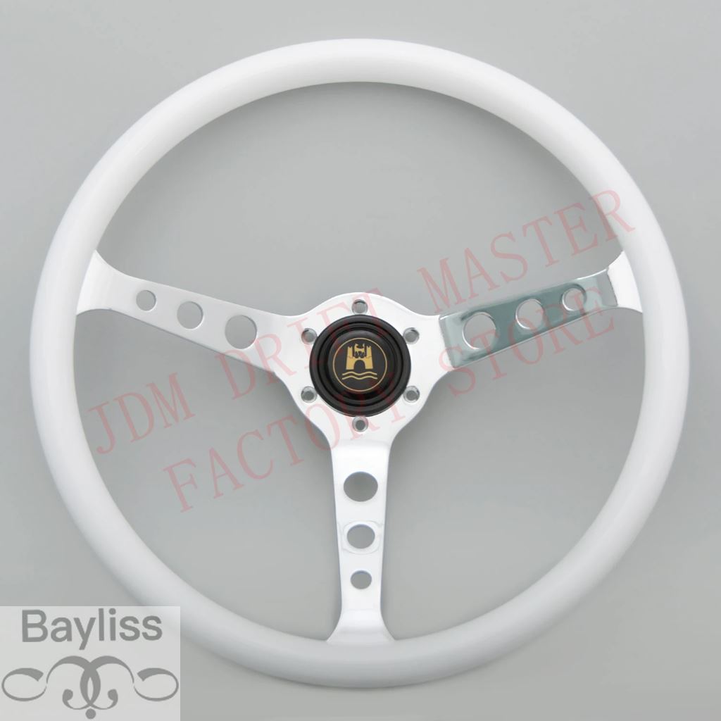 並行輸入品】15インチ クラシック スポーツ ステアリングホイール JDM
