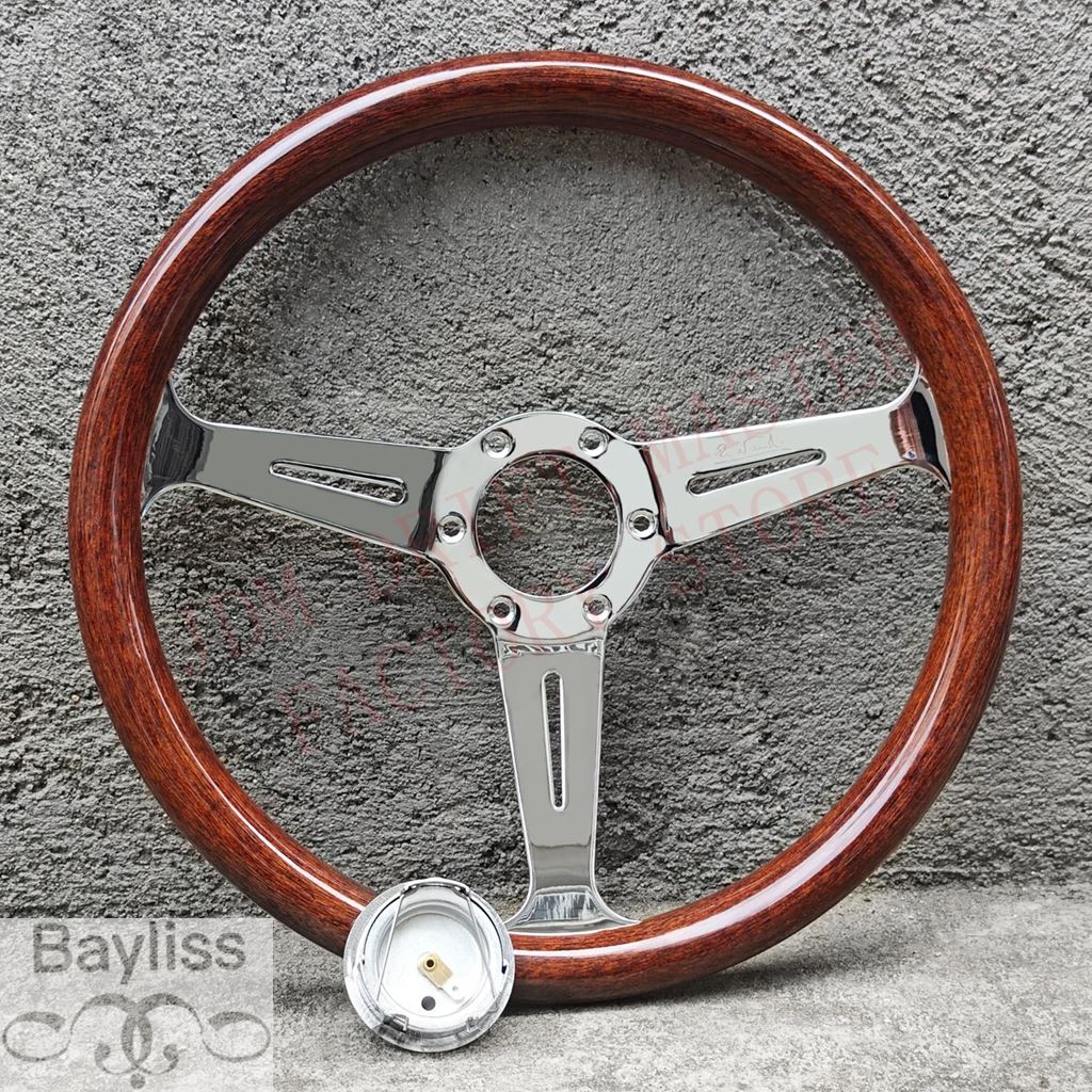 NARDI ナルディ ステアリングホイール 14インチ 並行輸入品】14インチJDMクラシックウッドステアリングホイール358mm