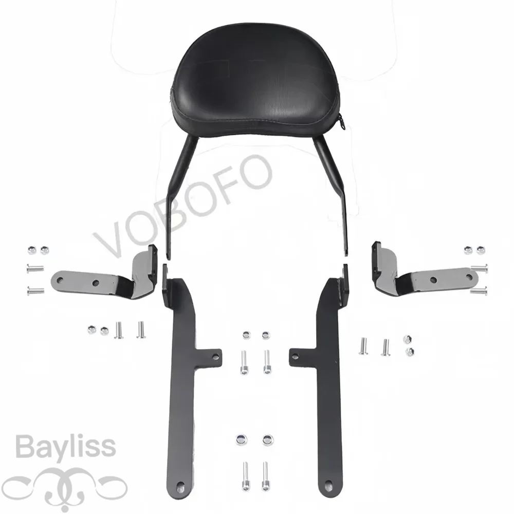【並行輸入品】Loncin voge cu525 cu 525 CU-525用折りたたみ式ブラックバイク 二輪 リアウィングウエストクッション ランバークッションの画像
